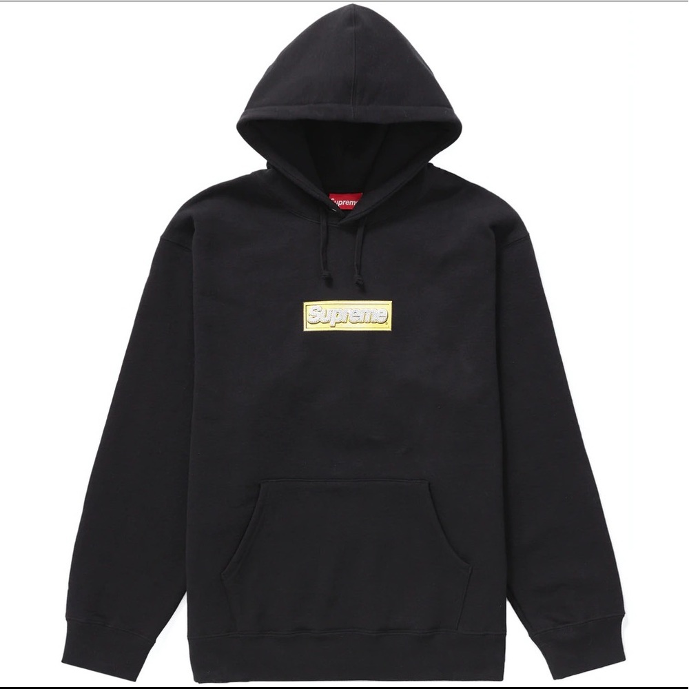 Supreme bling box logo hoodie